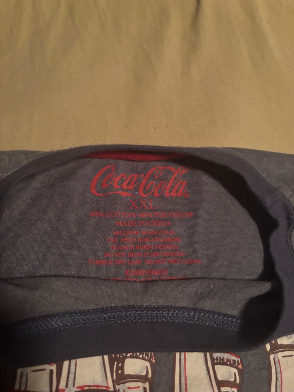 Coca-Cola Ringer t-shirt men’s XXL Bottle 6-Pack Graphic Print - Picture 3 of 5